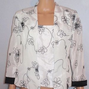 J.R. NITES by Caliendo Embroidered Bustier /Jacket